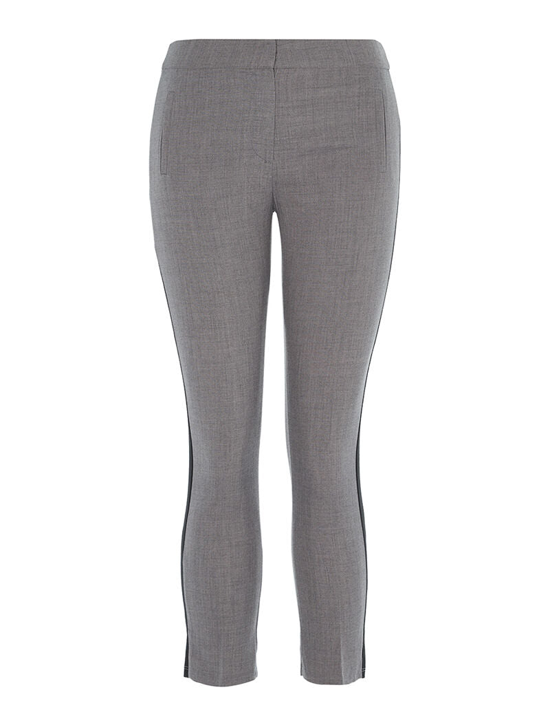 Pantalon à lignes sport - gris - 1