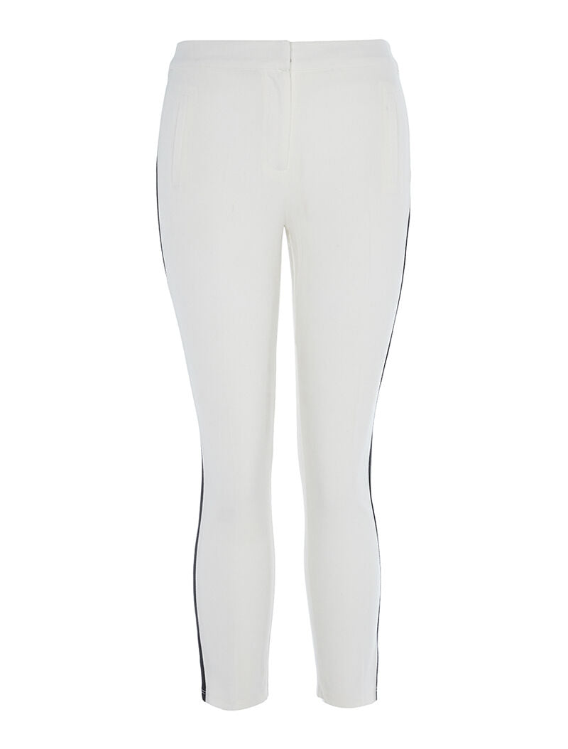 Pantalon à lignes sport - ecru - 1