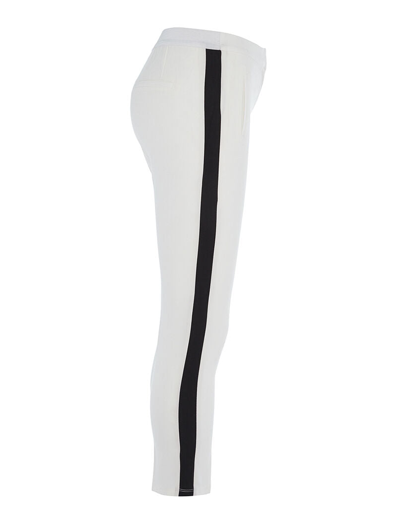 Pantalon à lignes sport - ecru - 3