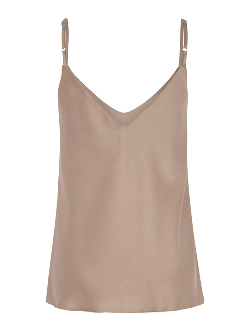 Caraco style lingerie à décolleté V profond - taupe - 2