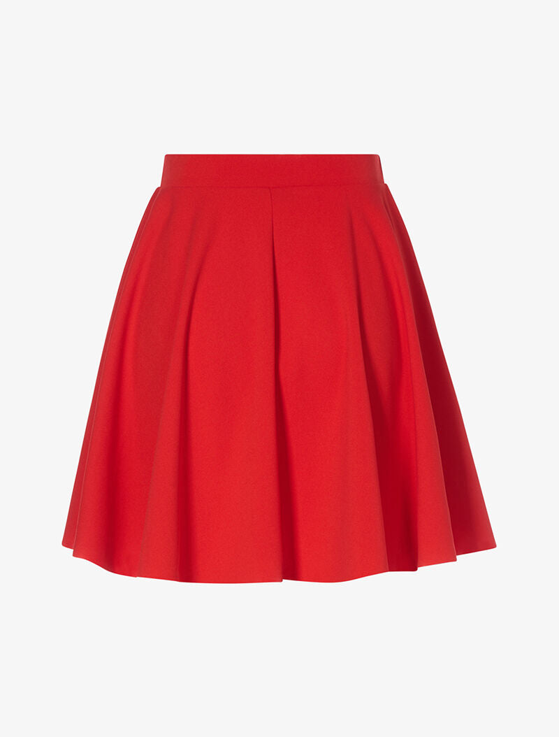 Jupe basique évasée - rouge - 5