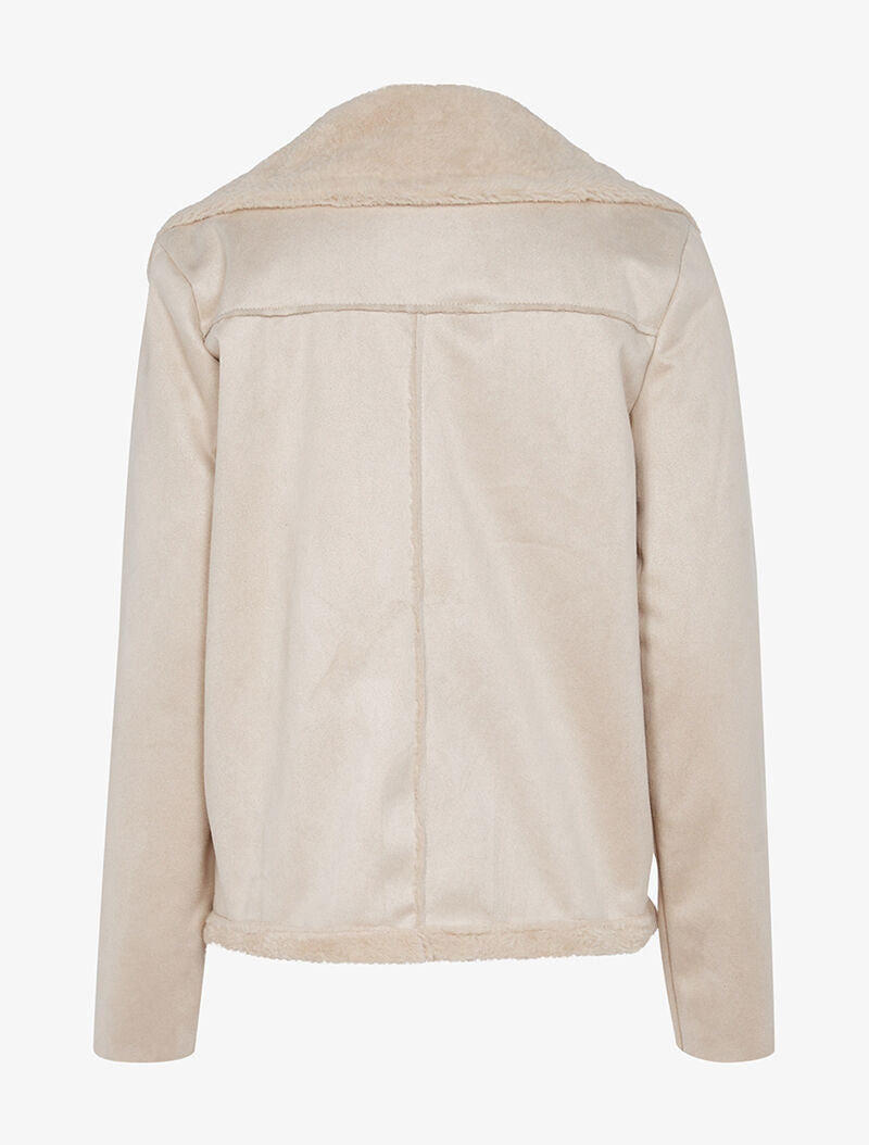 Blouson intérieur fourré - beige - 2