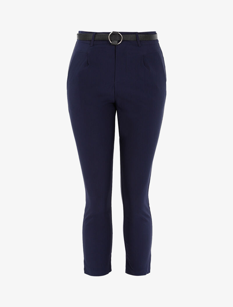 Pantalon 7/8 uni - marine