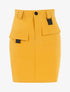 Jupe à détails contrastants - jaune - 1