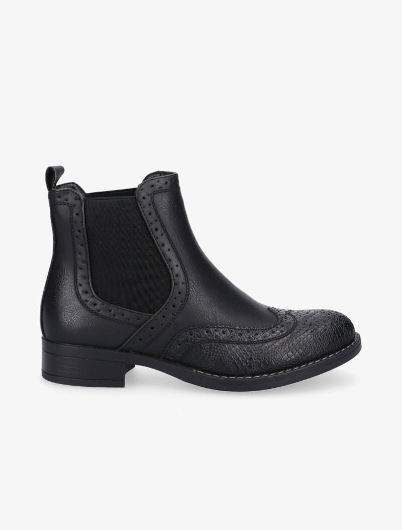 Chelsea boots piquetées - noir - 1