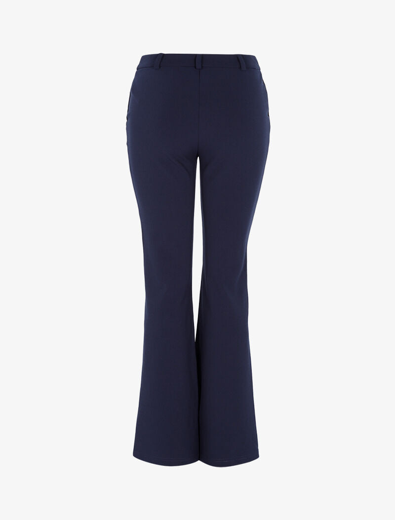 Pantalon flare fendu à l&