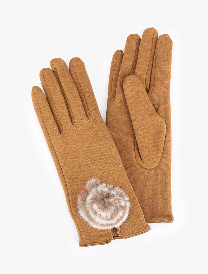 Gants en tissu ornés d&