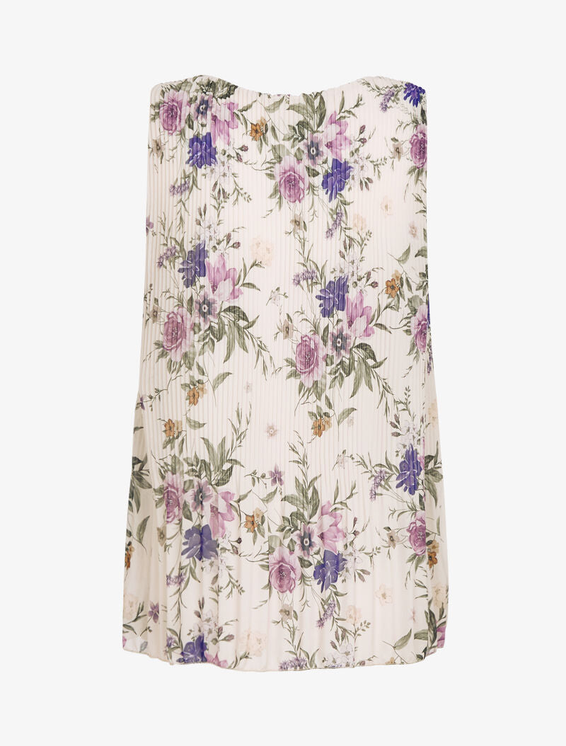 Top gaufré à imprimés - beige - 3