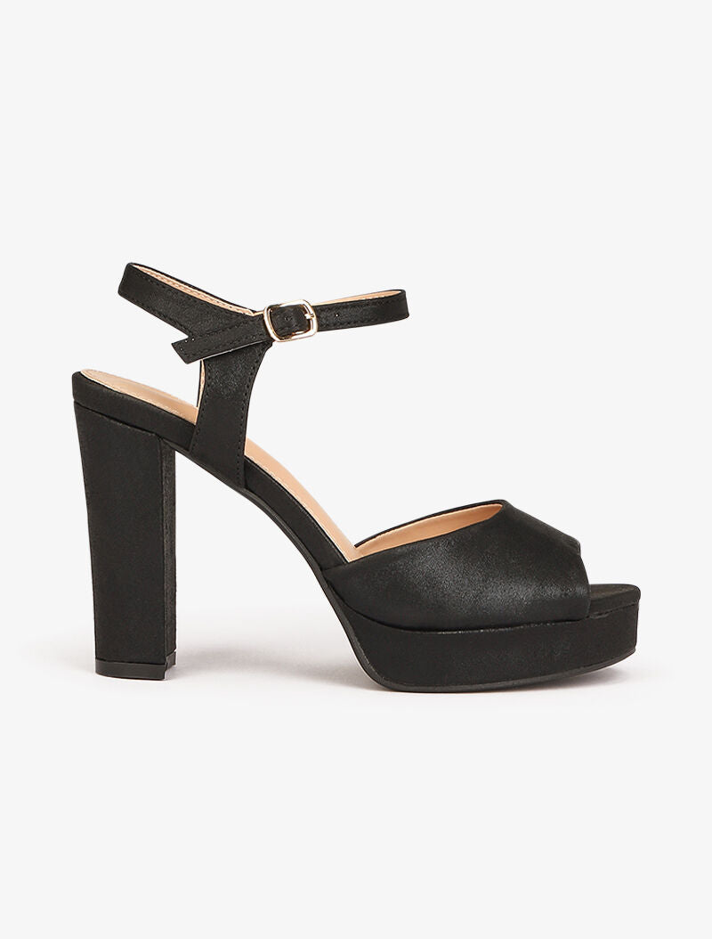 Sandales irisées à petite plateforme - noir - 3