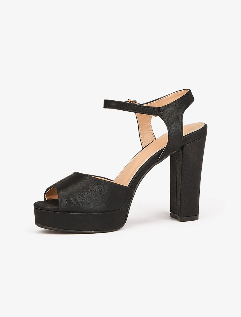 Sandales irisées à petite plateforme - noir - 5