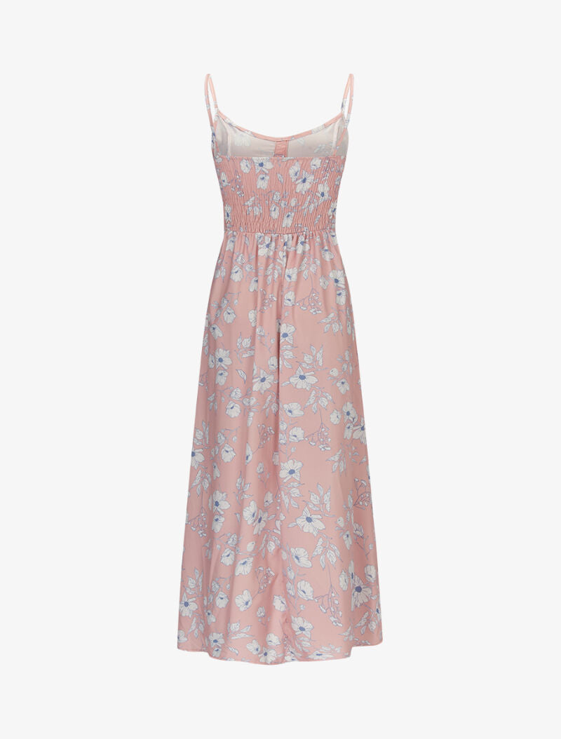 Robe chasuble asymétrique - rose - 2