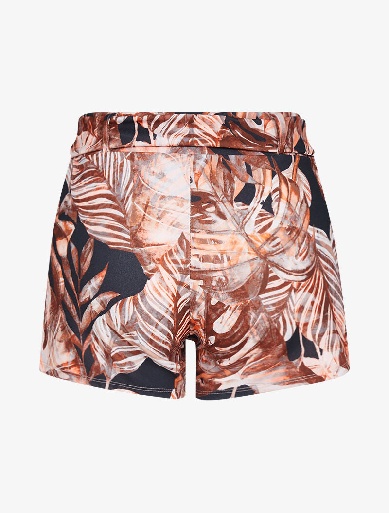 Short extra court à imprimé tropical - noir - 2