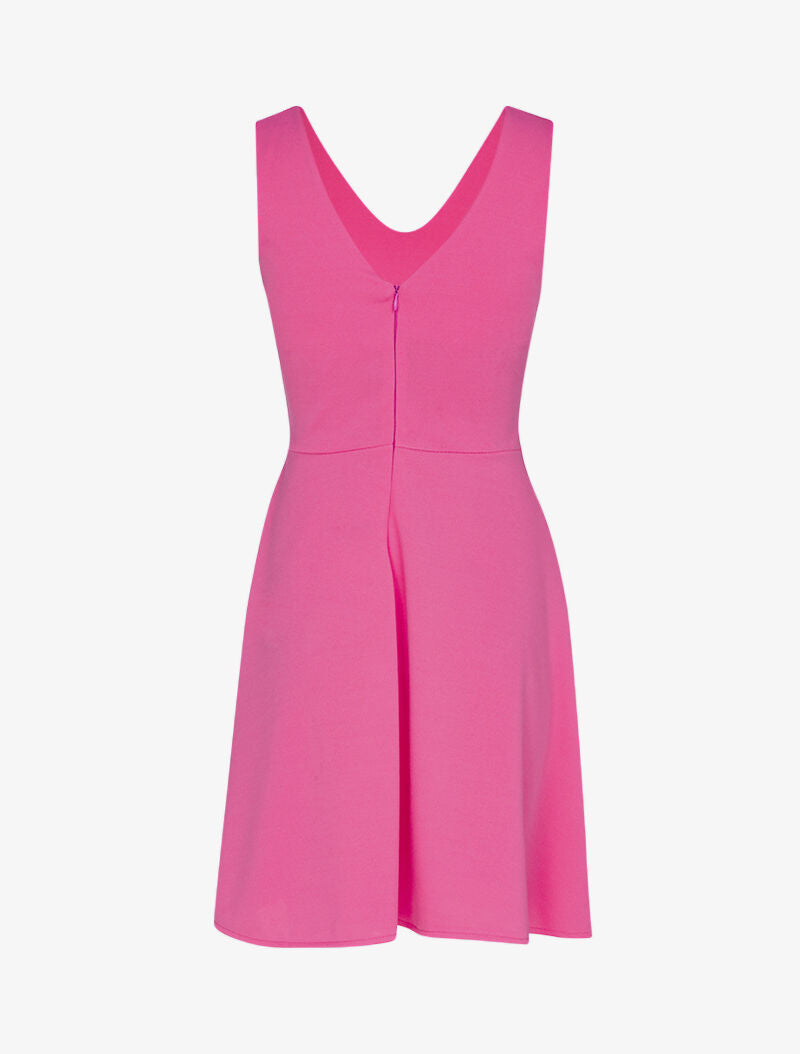 Robe patineuse à détail chaîne - fushia - 2