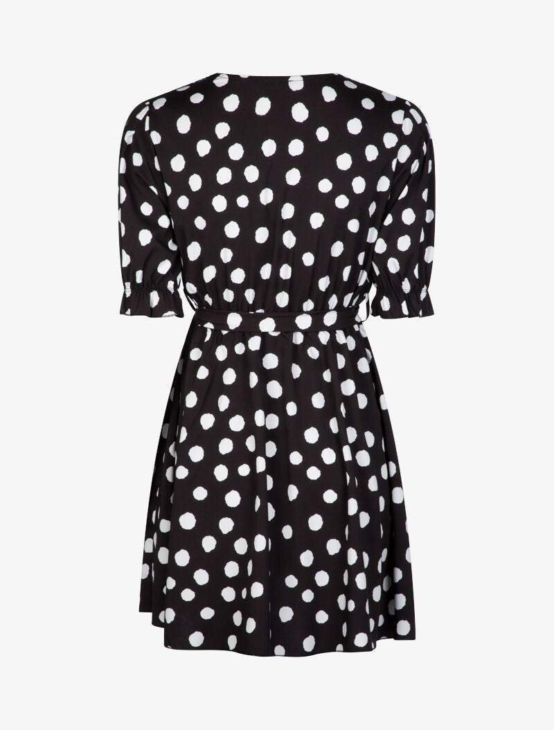 Robe patineuse à imprimés - noir - 3