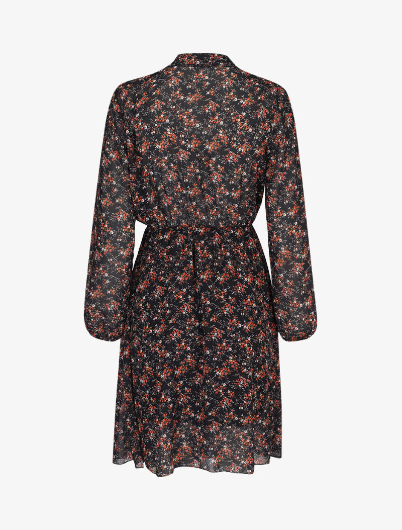 Robe à imprimé floral - noir - 2