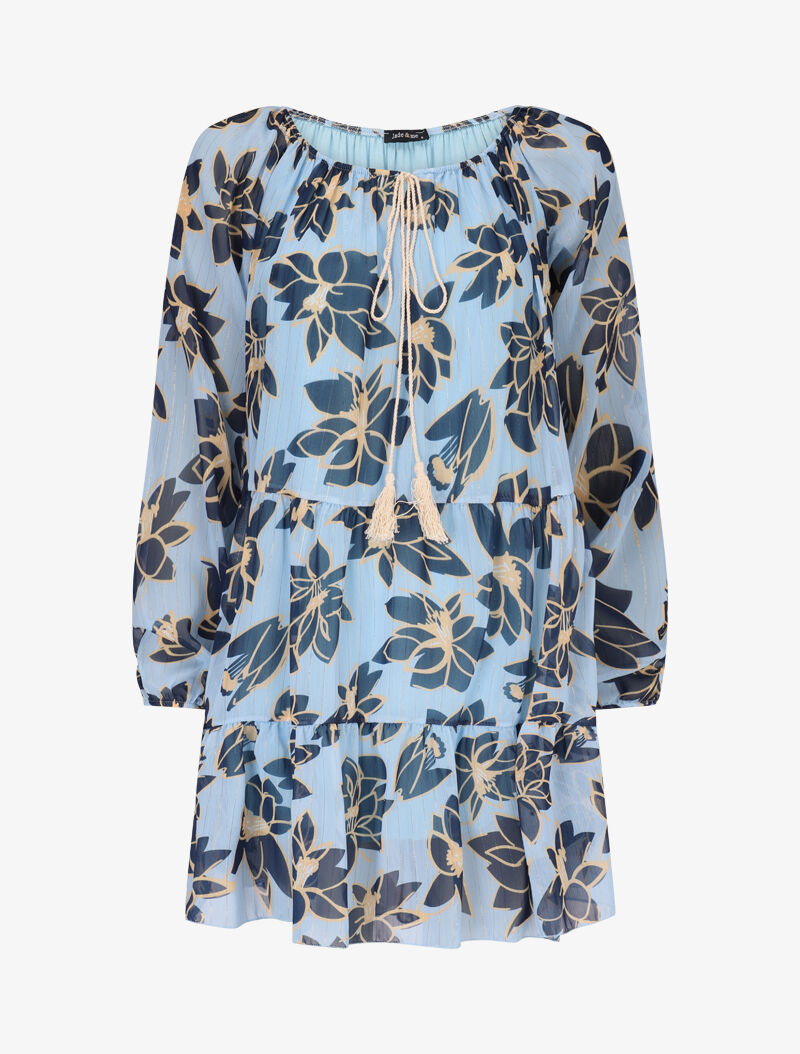 Robe trapèze à imprimé fleurs d&