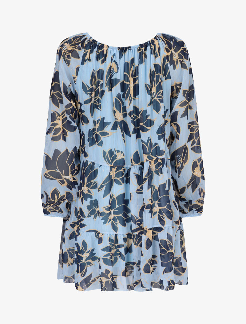 Robe trapèze à imprimé fleurs d&