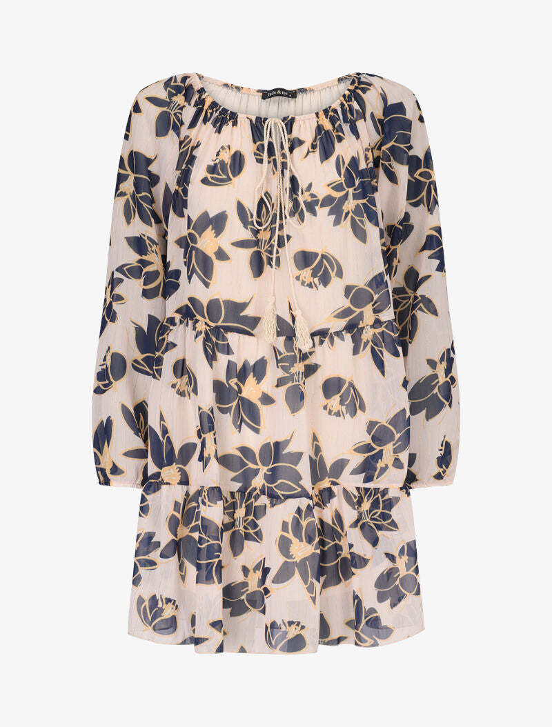 Robe trapèze à imprimé fleurs d&