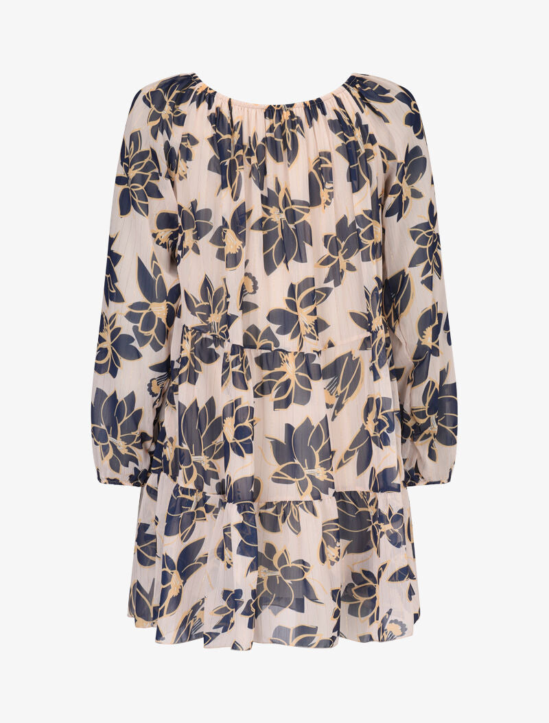 Robe trapèze à imprimé fleurs d&