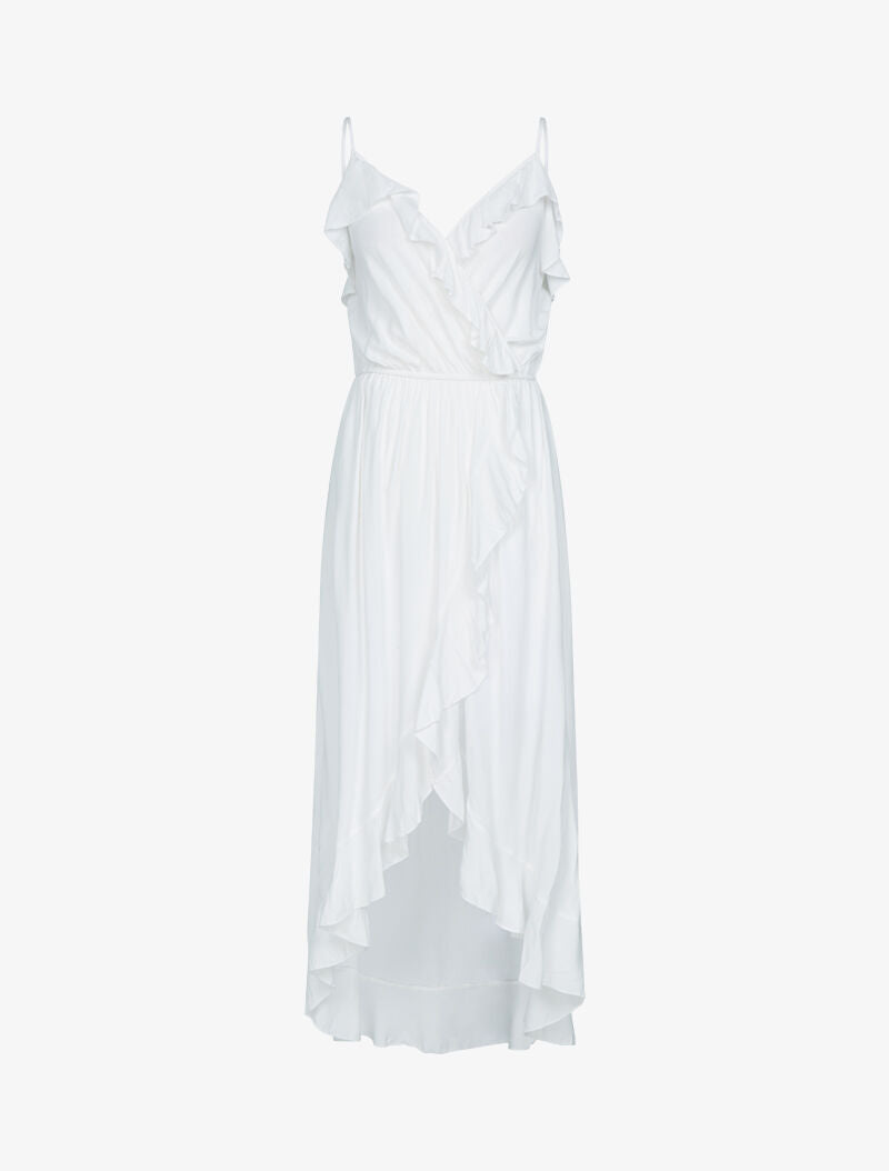 Robe portefeuille à volants - ecru - 1