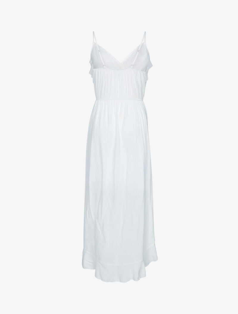Robe portefeuille à volants - ecru - 2
