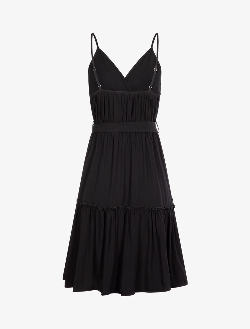Robe patineuse à fines bretelles - noir - 2