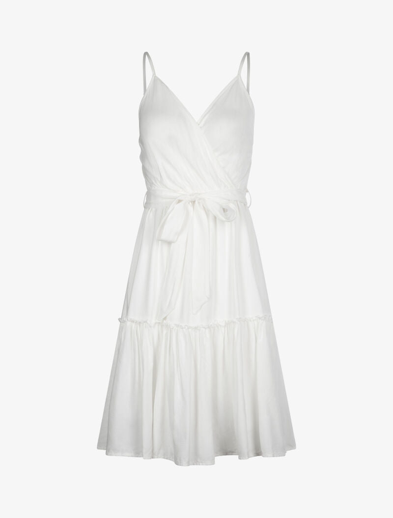 Robe patineuse à fines bretelles - ecru - 1