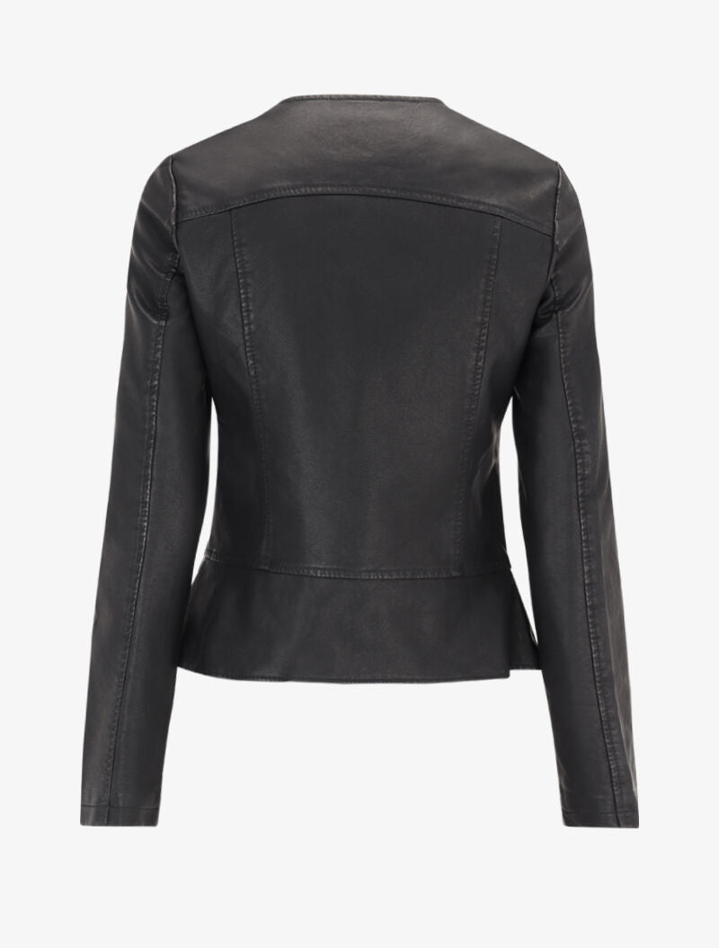 Veste à bande volantée - noir - 3