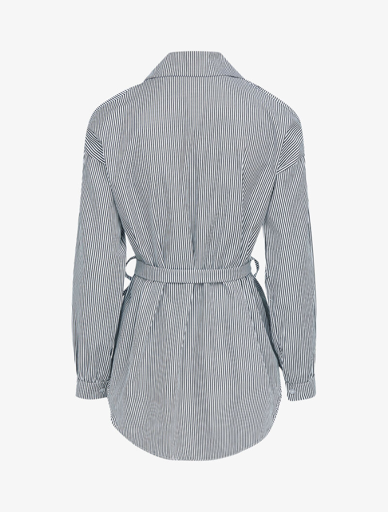 Chemise longue à épaules dénudées - noir - 2