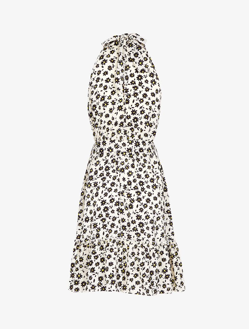 Robe à col américain imprimé marguerites - ecru - 3