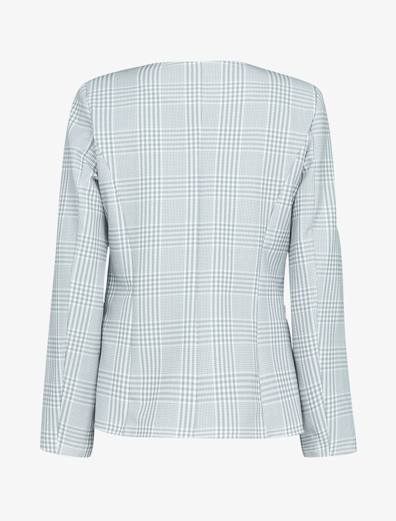 Blazer ouvert à imprimés - gris clair - 2