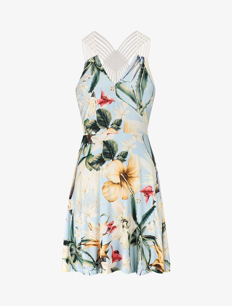 Robe extra stretch à imprimés - bleu ciel - 3