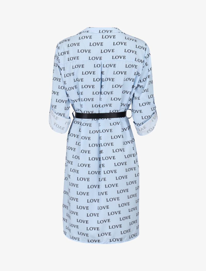 Robe à imprimé Love - bleu ciel - 2