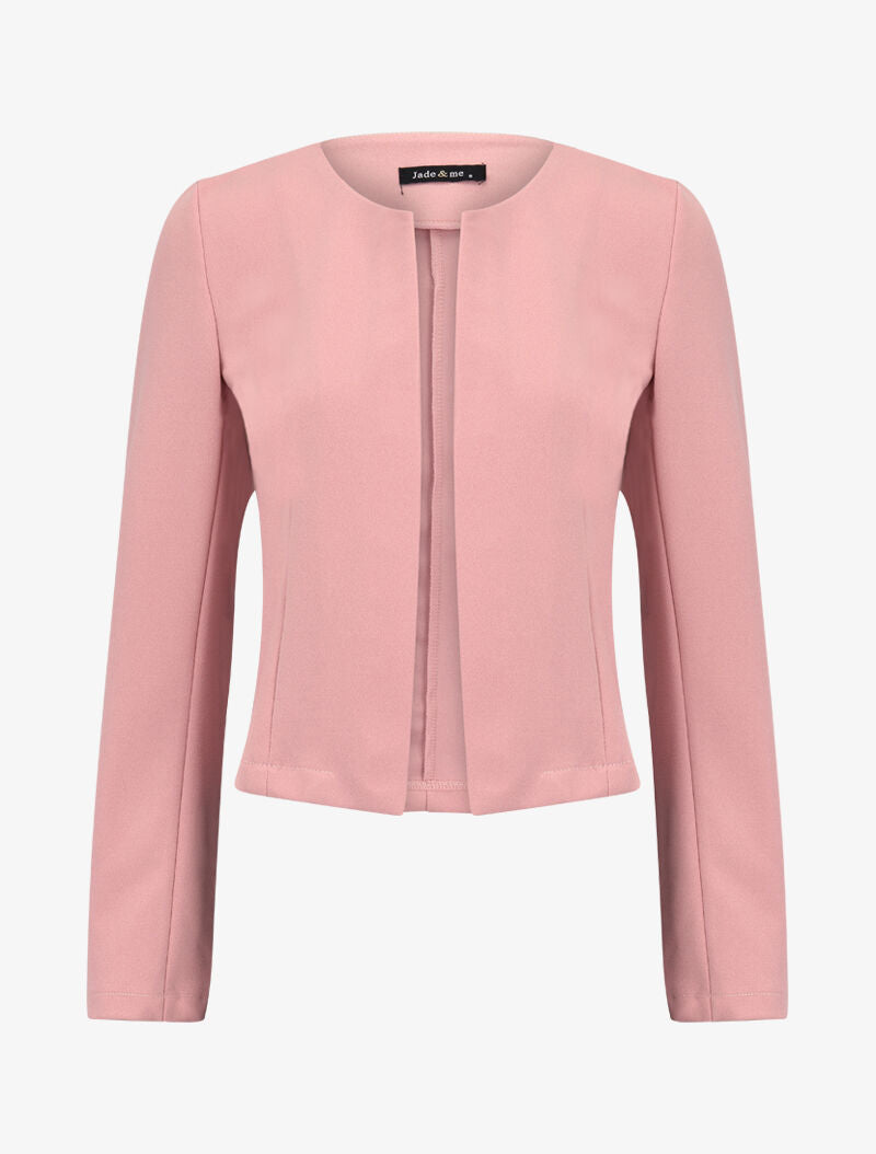 Veste courte coupe ajustée - rose - 1