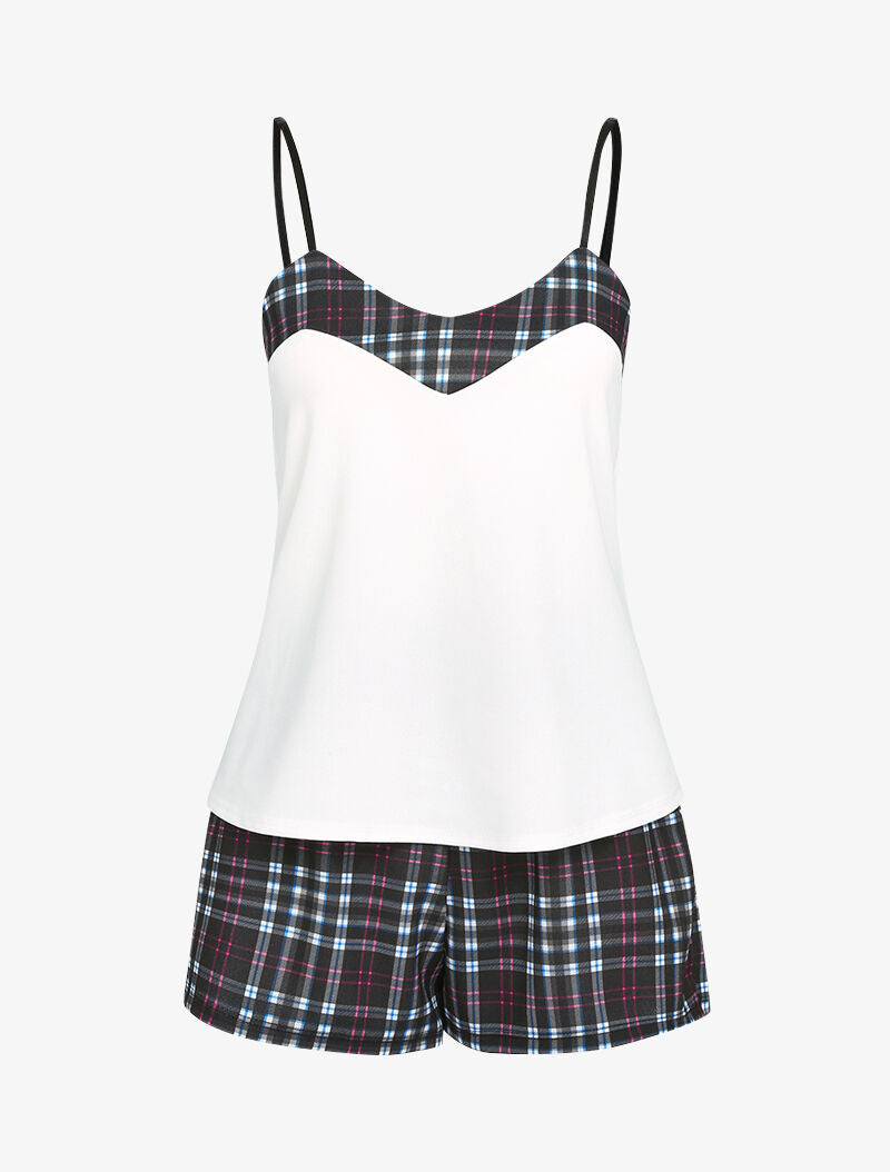 Ensemble à imprimé tartan - noir - 3