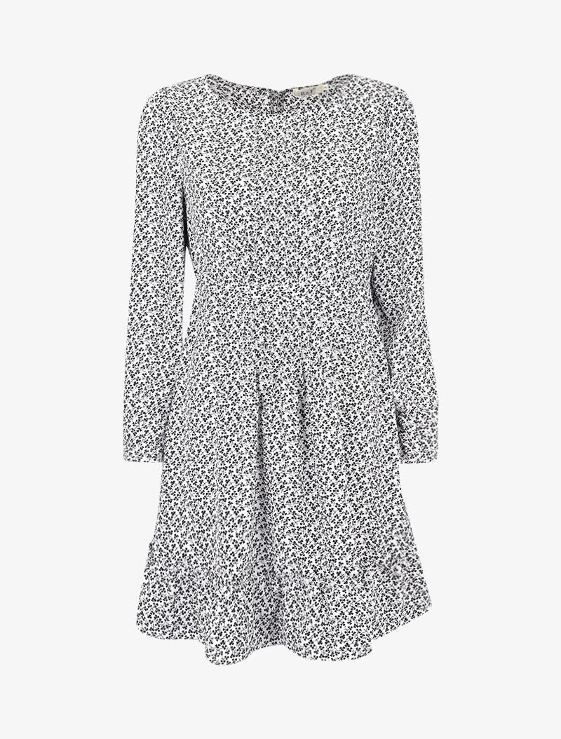 Robe patineuse à imprimé trèfles - blanc - 2
