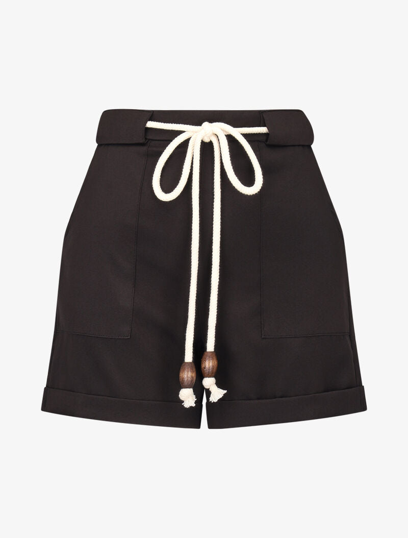 Short à grandes poches plaquées - noir - 1