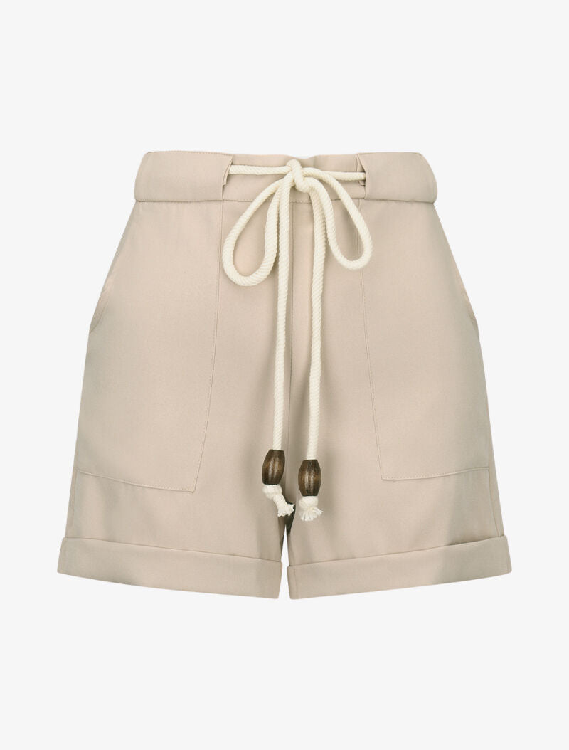 Short à grandes poches plaquées - beige - 1
