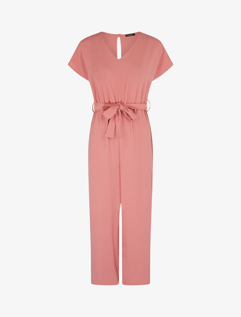 Combinaison style jupe culotte - rose foncé - 3