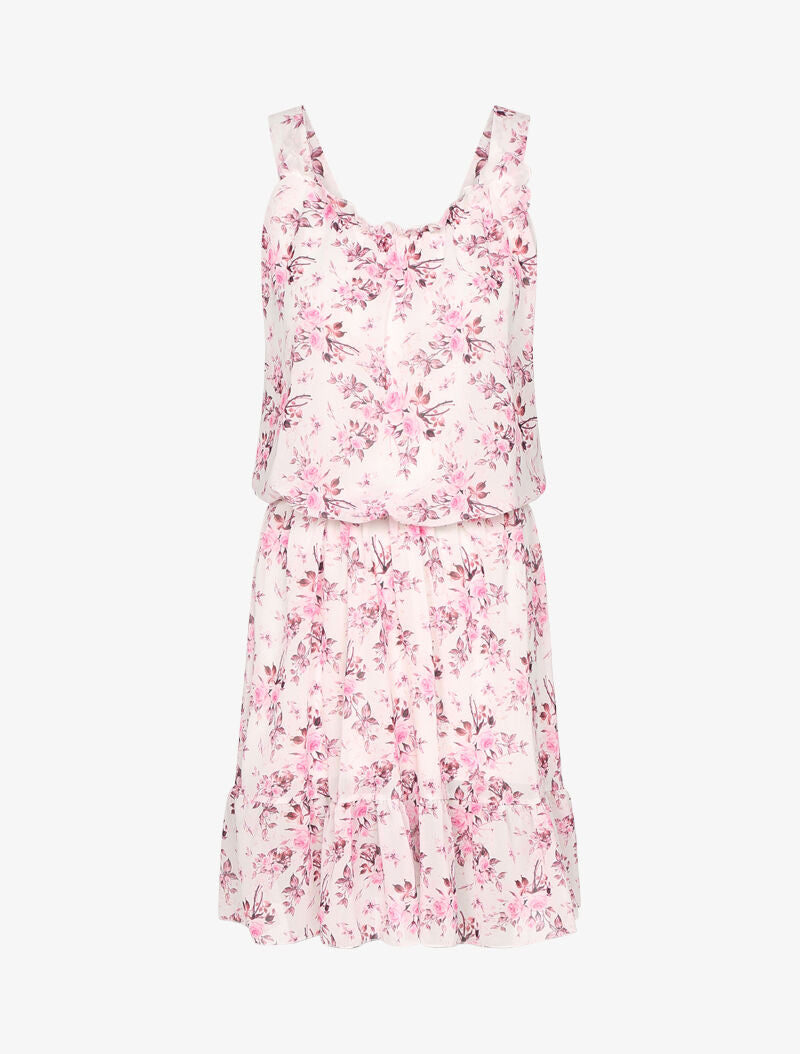Robe dos nu à bretelles croisées - blanc - 3