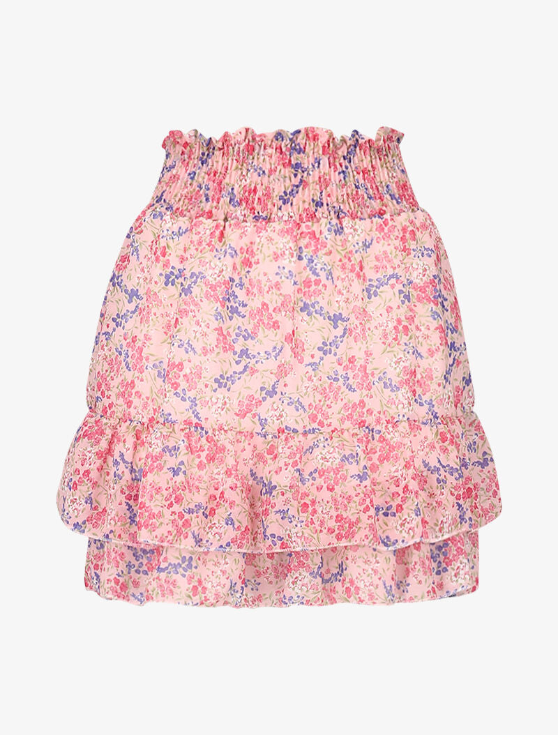 Mini jupe à imprimé floral - rose - 2
