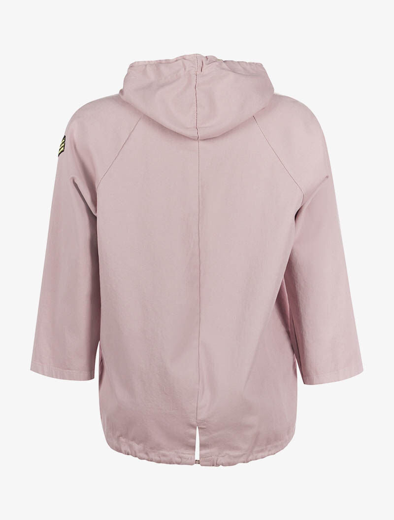 Veste denim à capuche - rose - 2