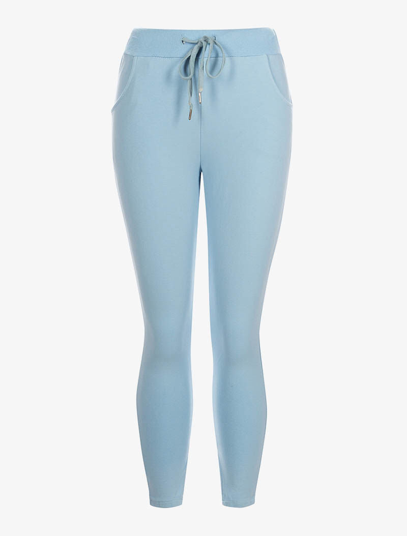Jogpants 7/8 uni - bleu ciel