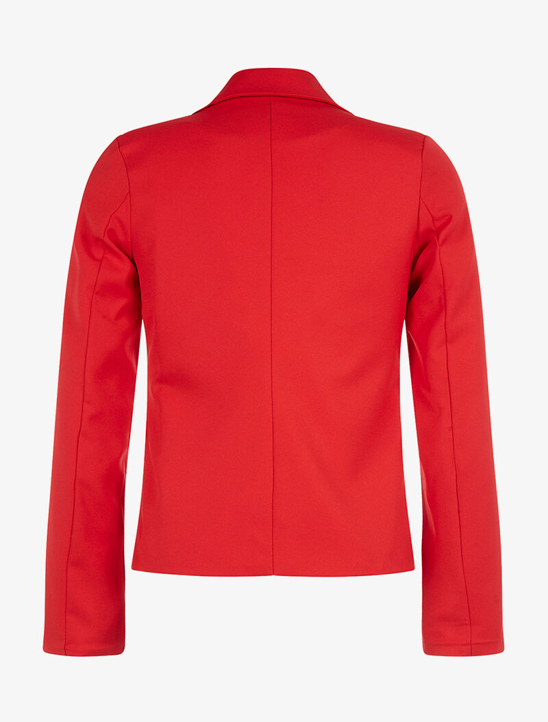 Veste basic unie - rouge - 2