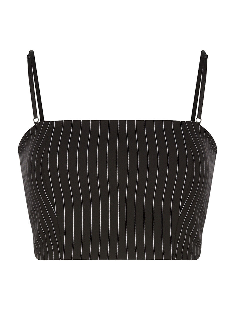 Brassière rayé - noir - 4