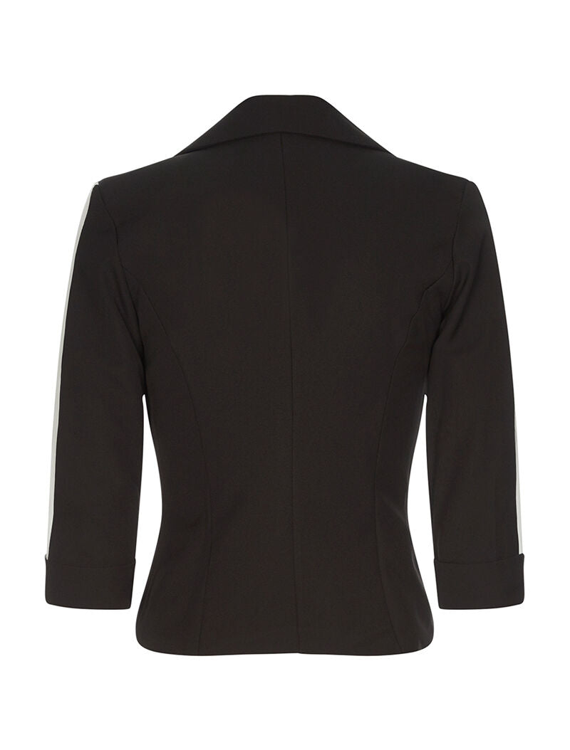 Veste à bras colorées - noir/blanc - 2