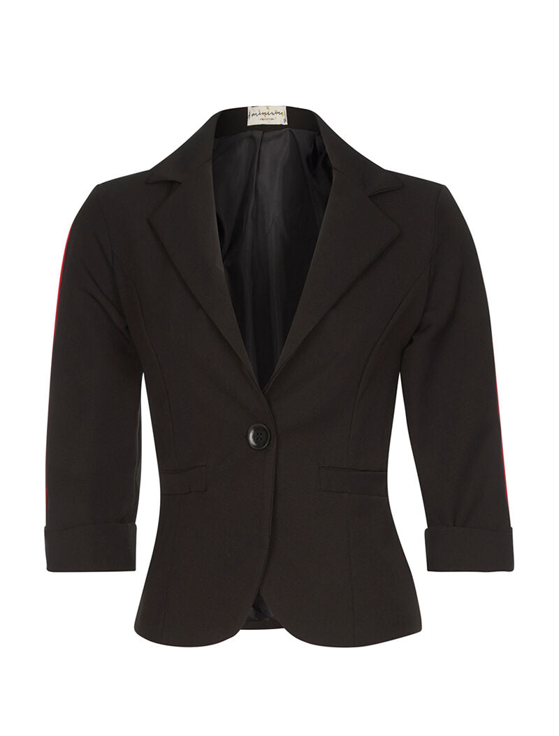 Veste à bras colorées - noir/rouge - 1