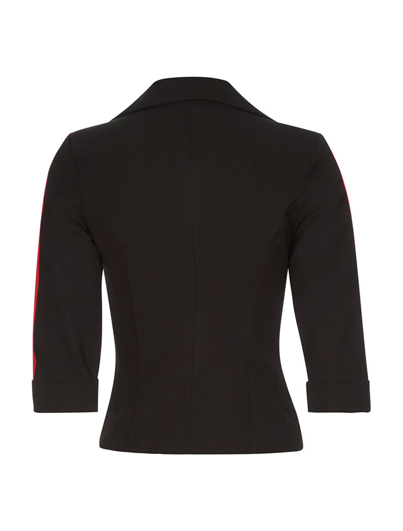 Veste à bras colorées - noir/rouge - 2