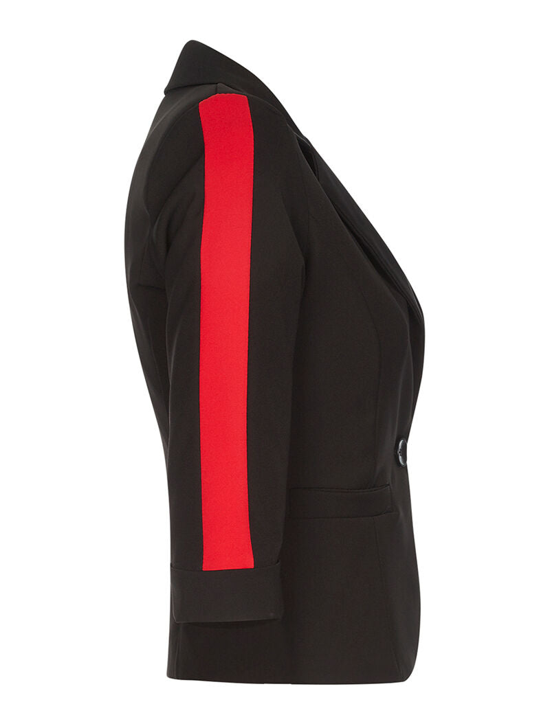 Veste à bras colorées - noir/rouge - 3