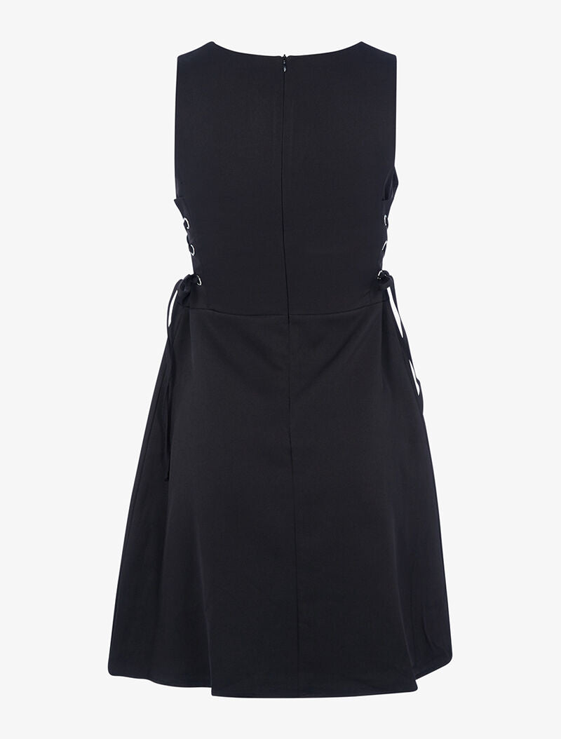 Robe côtés avec corsage - noir - 3